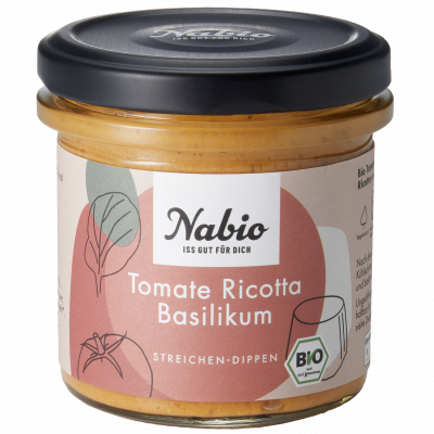 crema spalmabile al pomodoro, ricotta e basilico (135g)